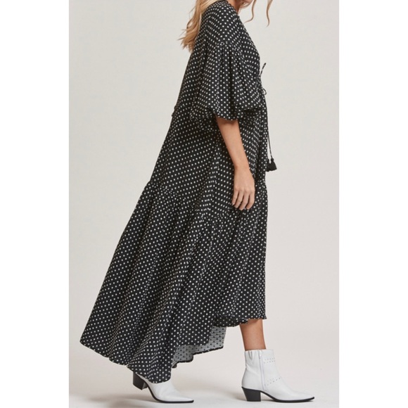 LAST 1- NO OFFERS - Bohemian Asymmetrical Dress - Picture 2 of 7